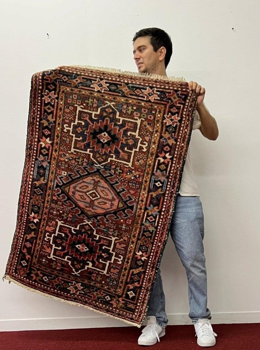 Persian Karaja Rug | 4' 7" x 3'