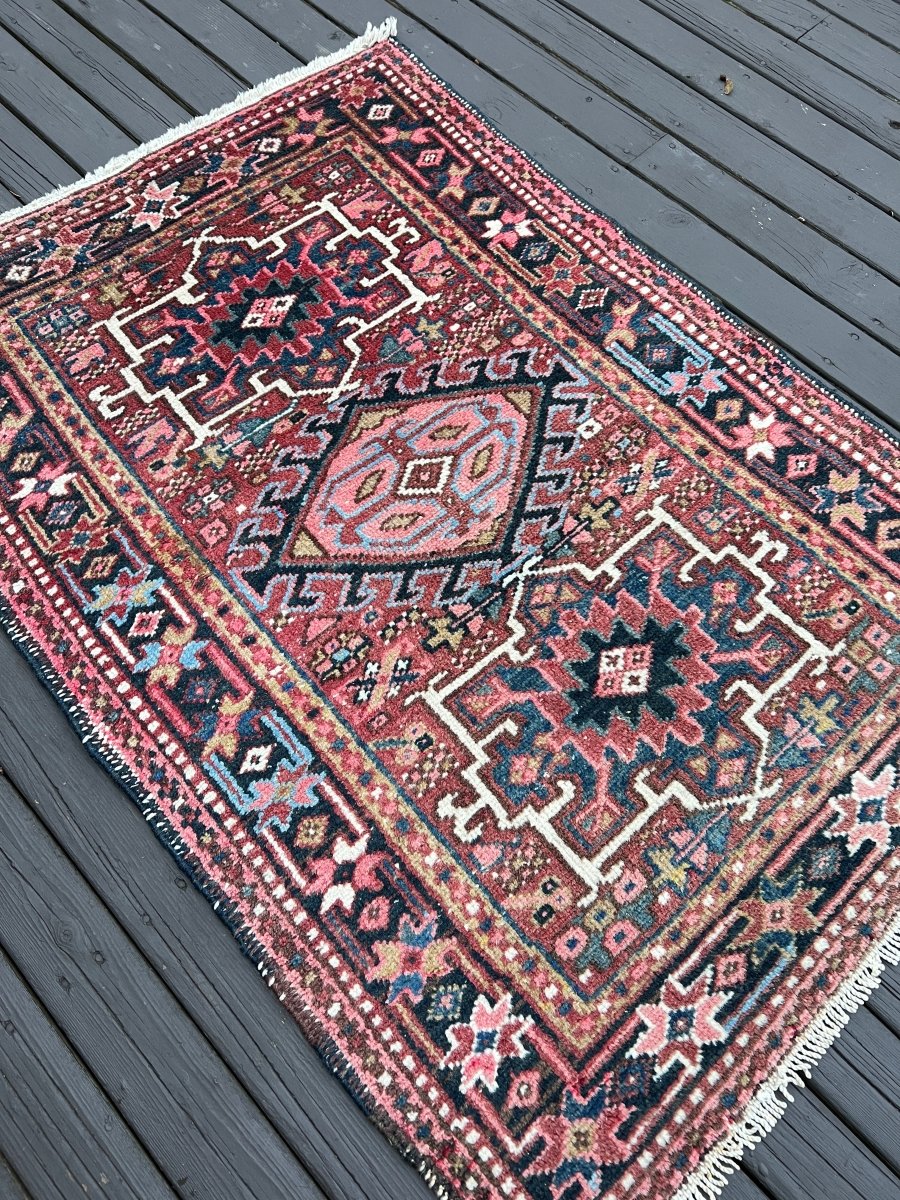Persian Karaja Rug | 4' 7" x 3'