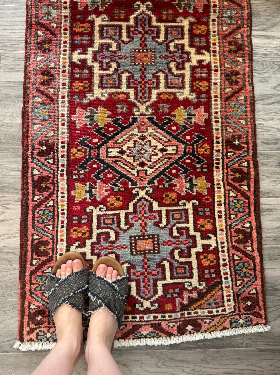 Persian Karaja Runner Rug | 2' x 5' 8"