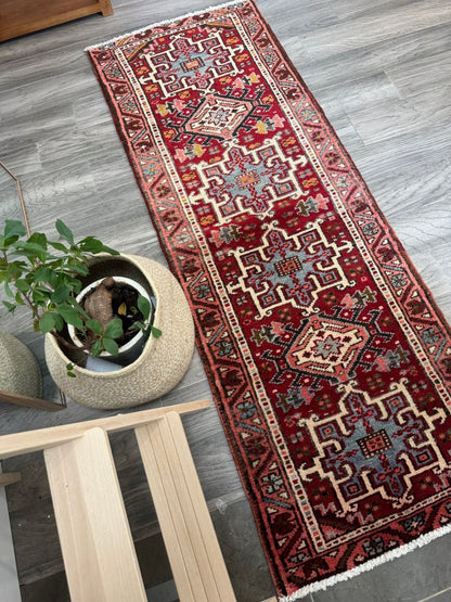 Persian Karaja Runner Rug | 2' x 5' 8"
