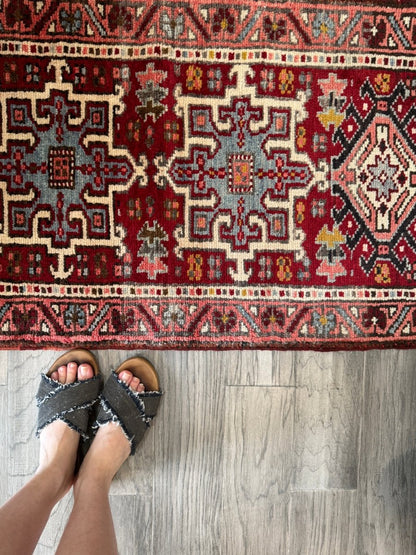 Persian Karaja Runner Rug | 2' x 5' 8"