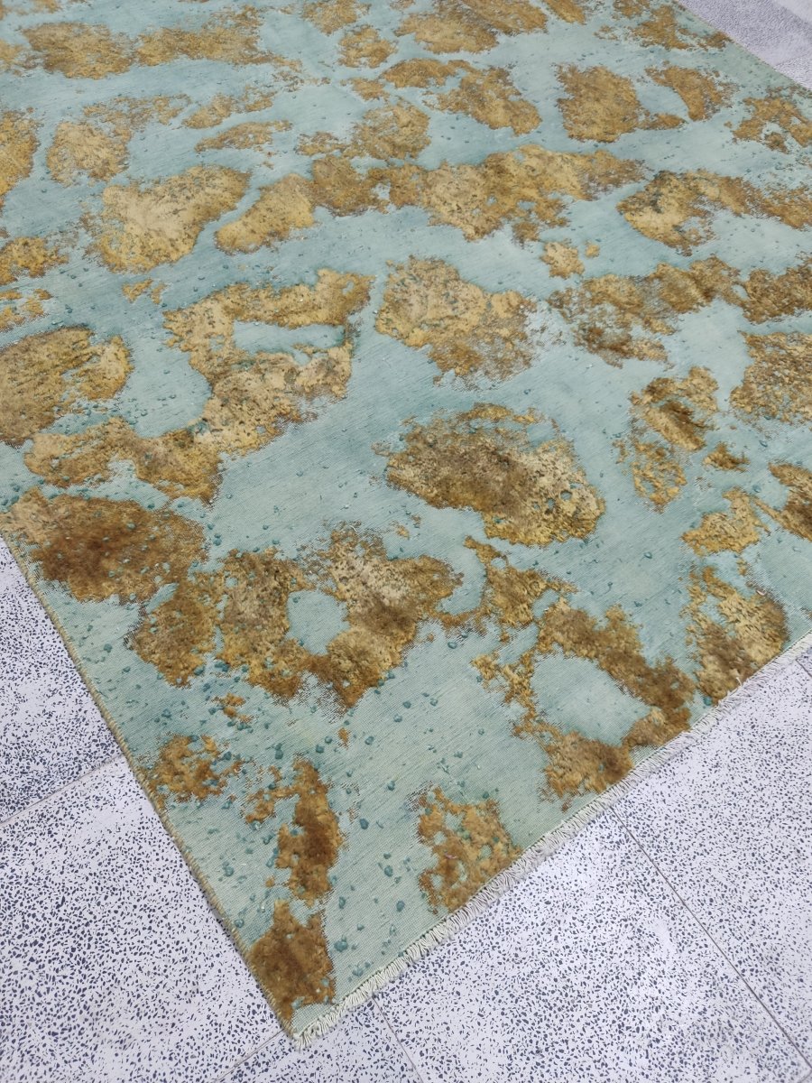 Persian Kashan Overdyed Rug | 7' 5" x 9' 8"