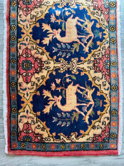 Persian Kashan Rug | 1' 6" x 3' 2"