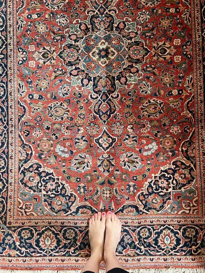 Persian Kashan Rug | 6' 7" x 4' 6"
