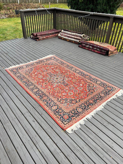 Persian Kashan Rug | 6' 7" x 4' 6"