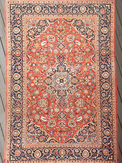Persian Kashan Rug | 6' 7" x 4' 6"