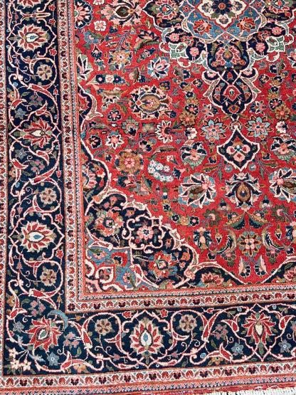 Persian Kashan Rug | 6' 7" x 4' 6"