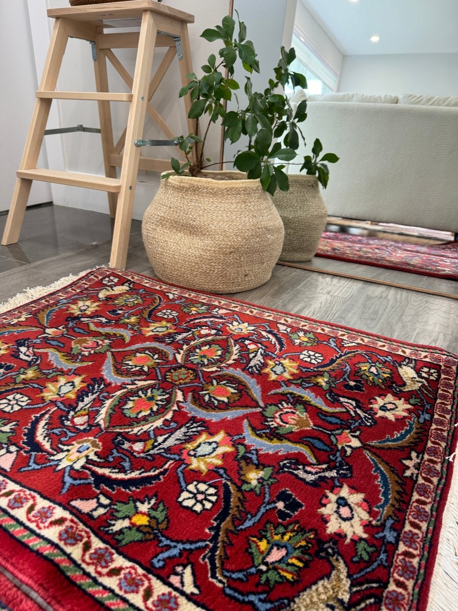 Persian Kashan Twin Rugs | 2' 2" x 2' 8"