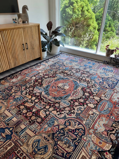 Persian Kashmar Rug | 6' 7" x 9' 4"