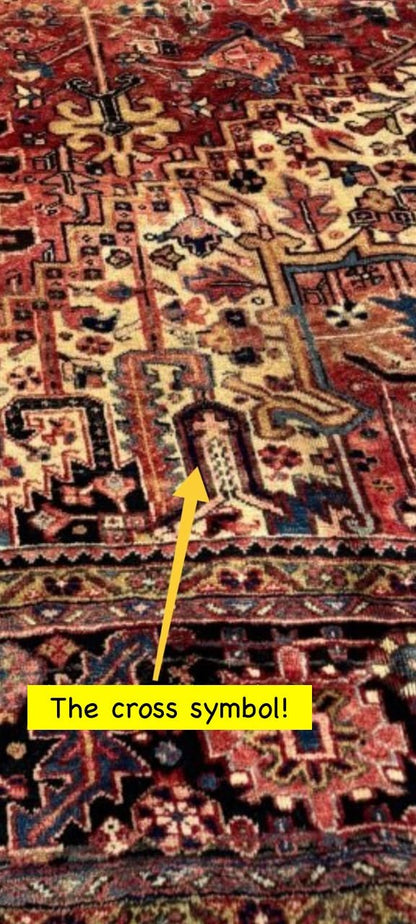 Persian Khuniq Heriz Rug | 9' 10" x 12' 11"