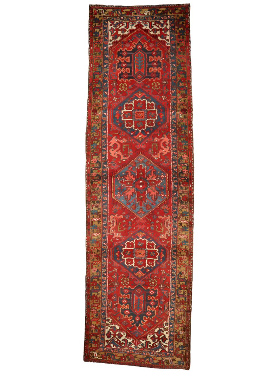 Persian Meshkin Runner | 10' 9" x 3' 2"