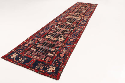 Persian Nahavand Runner Rug | 3' 8" x 16' 1"