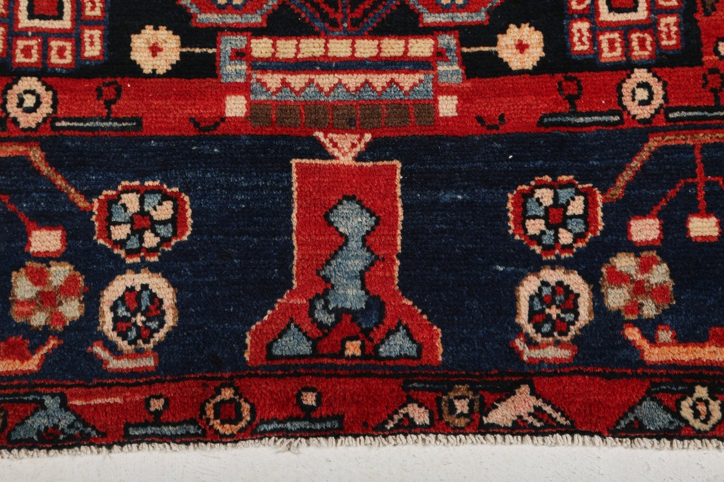 Persian Nahavand Runner Rug | 3' 8" x 16' 1"
