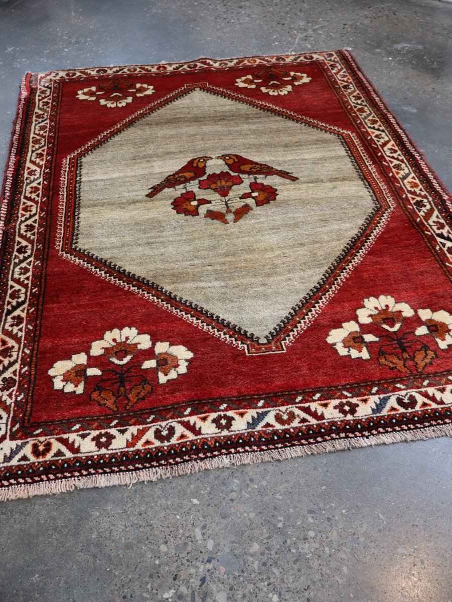Persian Qashqai Gabbeh Rug | 3' 11" x 5' 2"