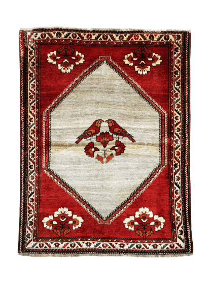 Persian Qashqai Gabbeh Rug | 3' 11" x 5' 2"