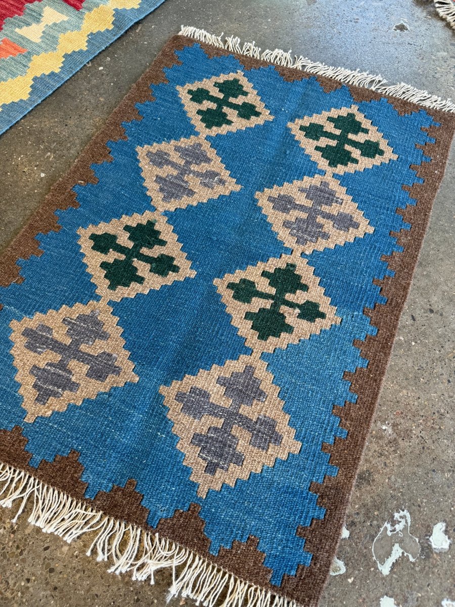Persian Qashqai Kilim Rug | 2' 0" x 2' 11"