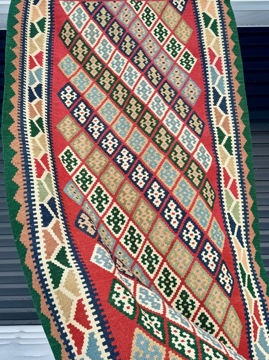 Persian Qashqai Kilim Rug | 3' 8" x 6' 5"