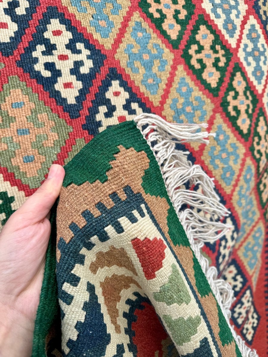 Persian Qashqai Kilim Rug | 3' 8" x 6' 5"