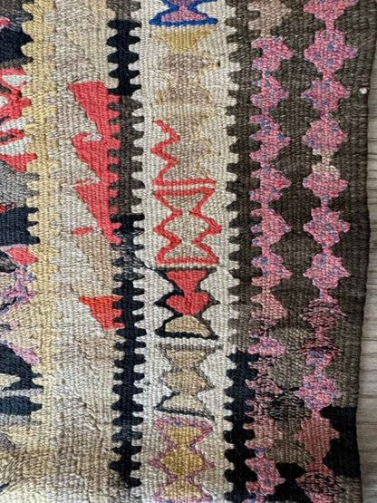 Persian Qazvin Kilim Runner |  3' 3" x 8' 11"