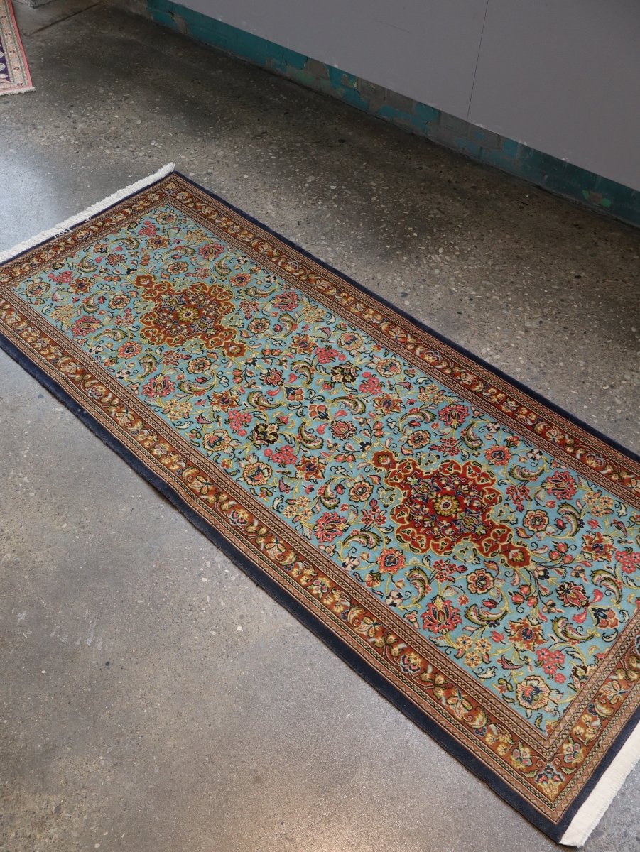 On Hold - Persian Qom Kork Wool Runner | 2' 9" x 6' 5"