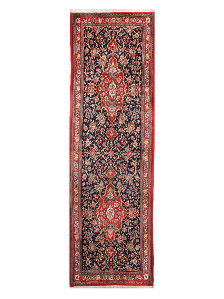 On Hold - Persian Qom Kork Wool Runner | 2' 9" x 8' 6"
