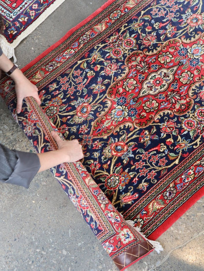 On Hold - Persian Qom Kork Wool Runner | 2' 9" x 8' 6"