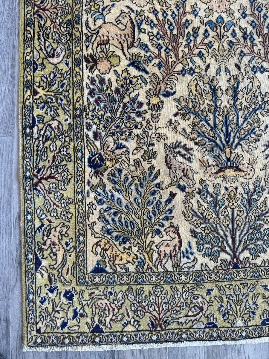 Persian Qom Rug | 3' 6" x 5' 1"