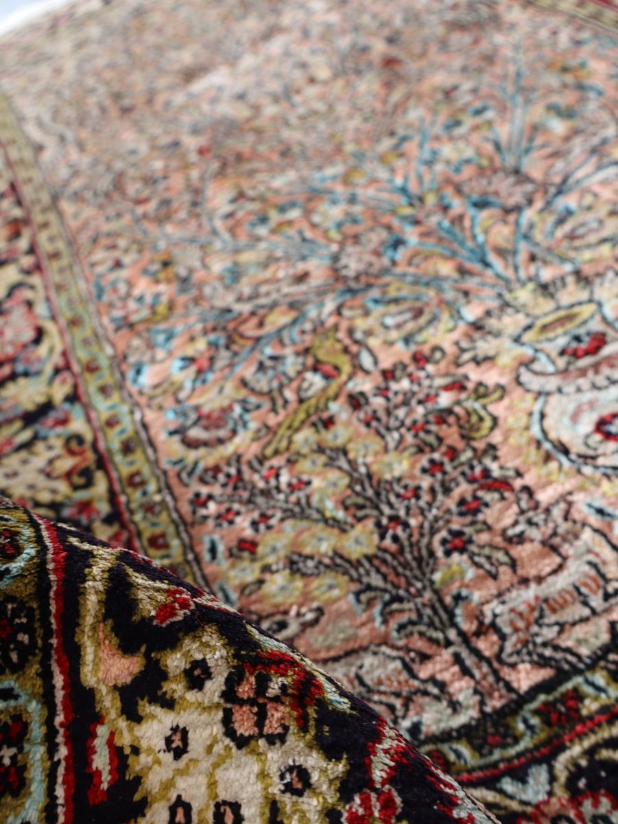 On Hold - Persian Qum Pure Silk Rug | 2' 7" x 4' 3"