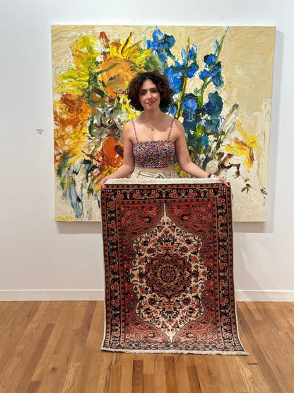 Persischer Sarouk Teppich | 2' 9" x 3' 11"