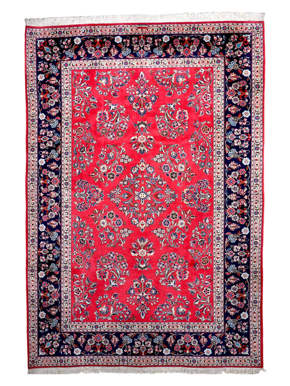 Persian Sarouk Rug | 6' 11" x 9' 10"
