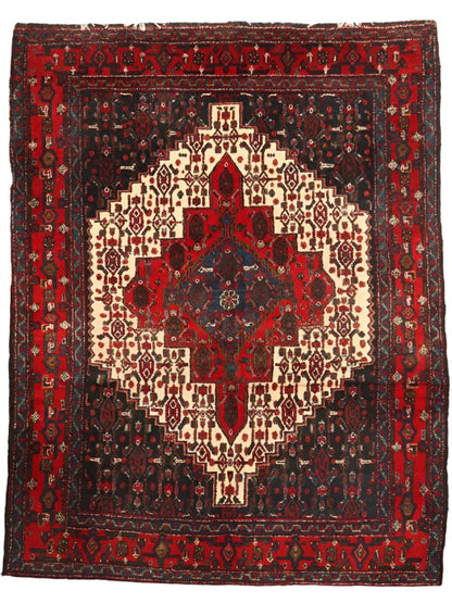 Persian Senneh Rug | 4' 2" x 5' 3"