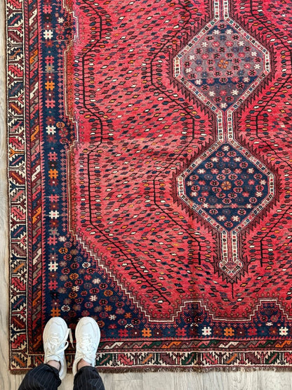 Persian Shiraz Rug | 6' 1" x 8' 6"