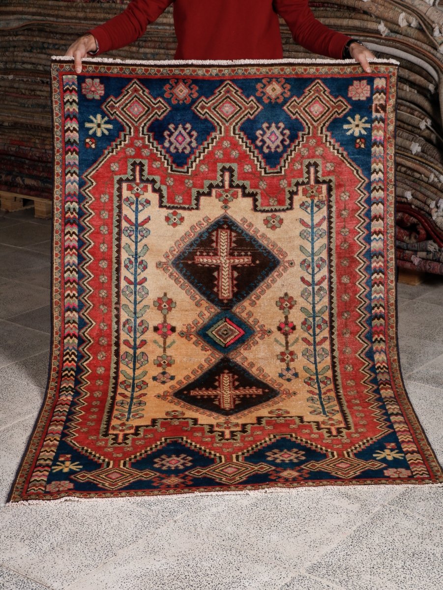 Persian Afshar Rug | 3' 11” x 6' 1"