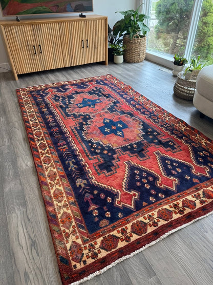 Persian Sirjan Rug | 5' 2" x 9'