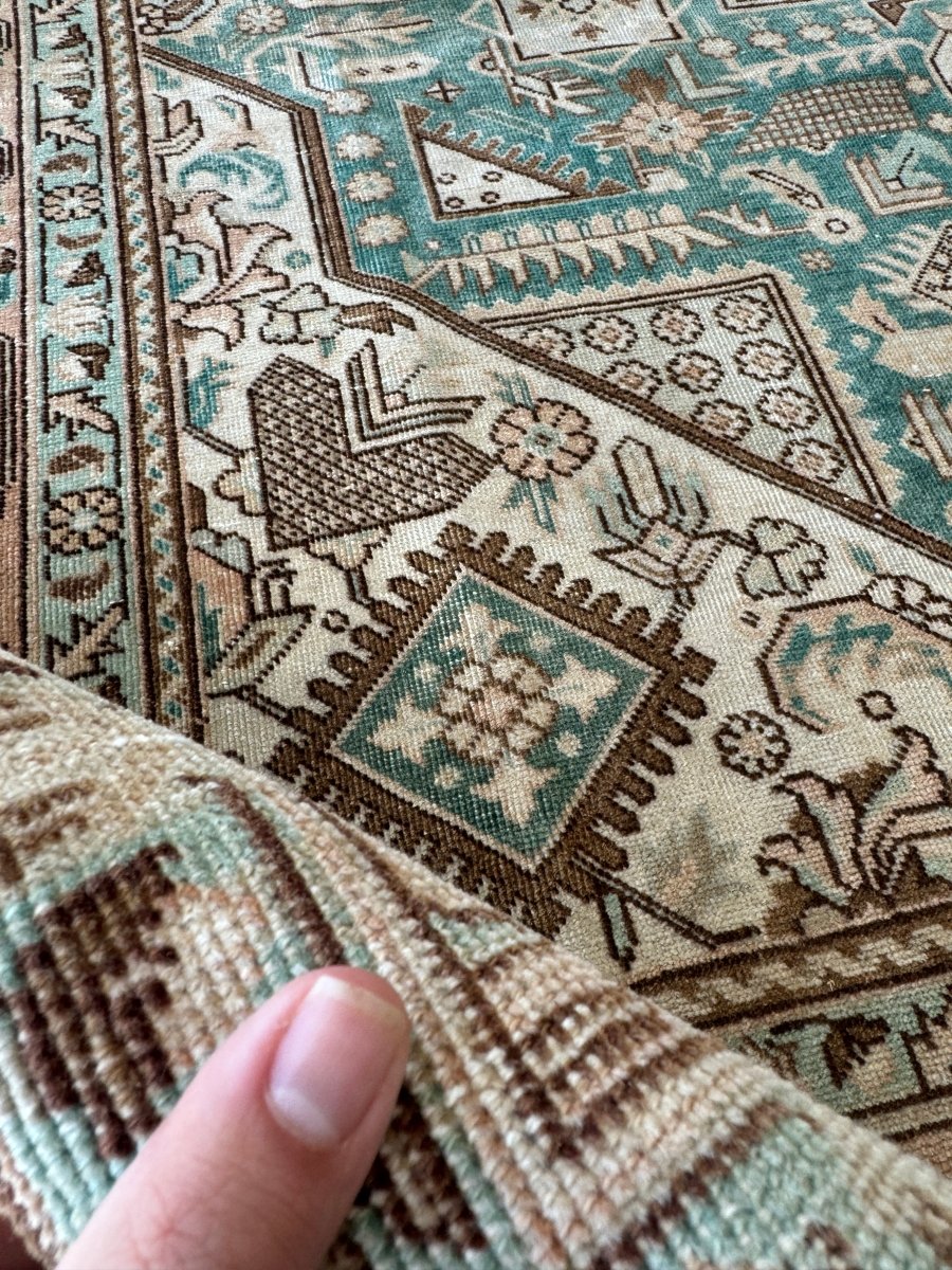 Persian Tabriz Heriz Rug | 6' 6" x 9' 6"