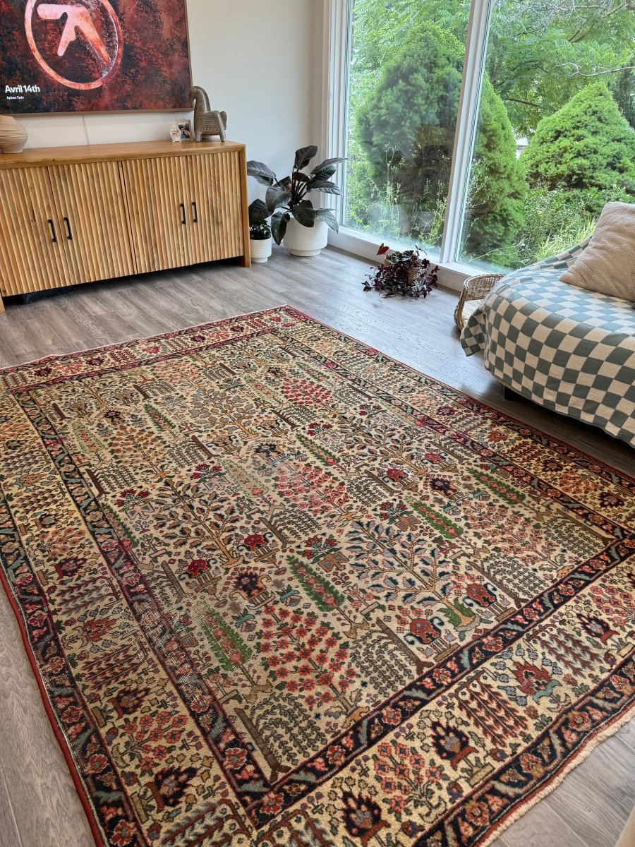 Persian Tabriz Rug | 6' 6" x 8' 10"