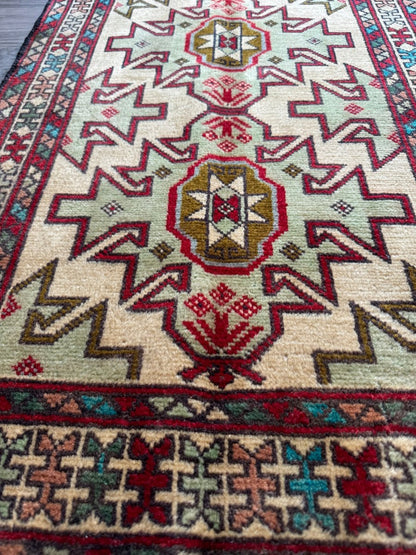 Persian Turkomana Rug | 1' 11" x 2' 11"