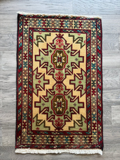Persian Turkomana Rug | 1' 11" x 2' 11"
