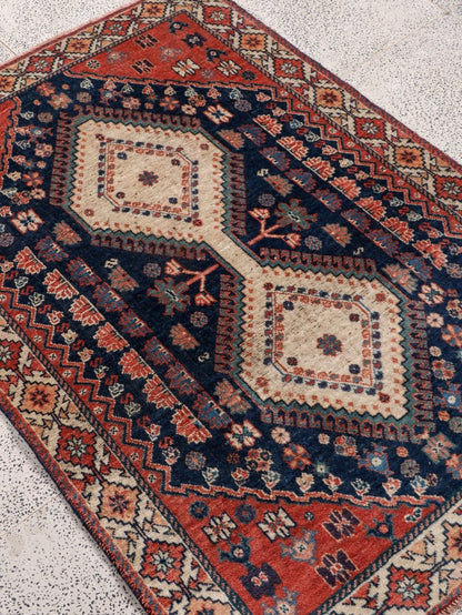 Persian Yalameh Rug | 3' 1” x 4' 6"