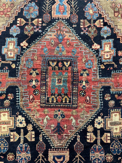 Persian Zanjan Rug | 4' x 6' 5"