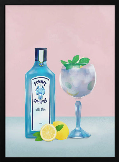 Wall Art Gin Cocktail