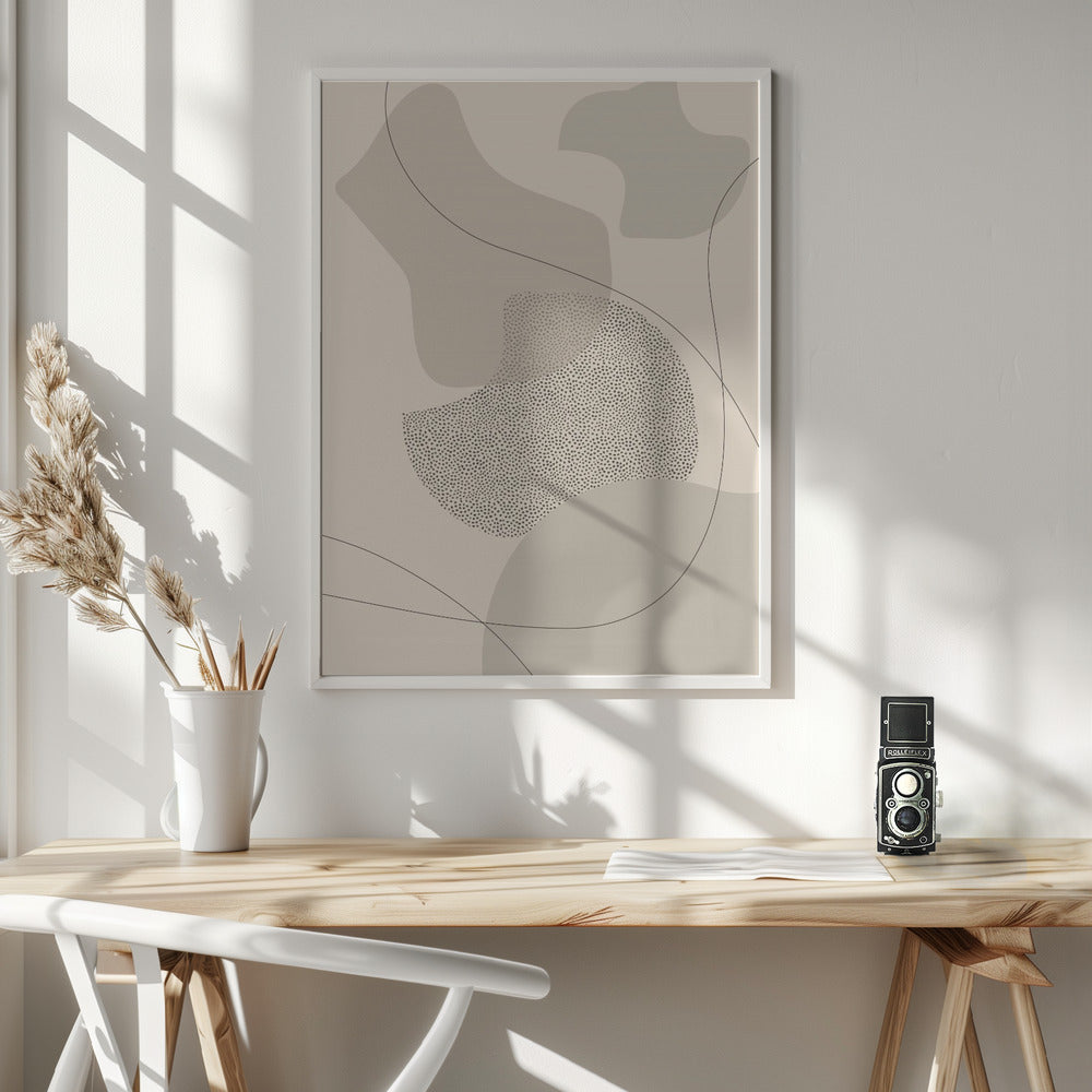 Wall art Mid-Century Modern No. 2 | brown