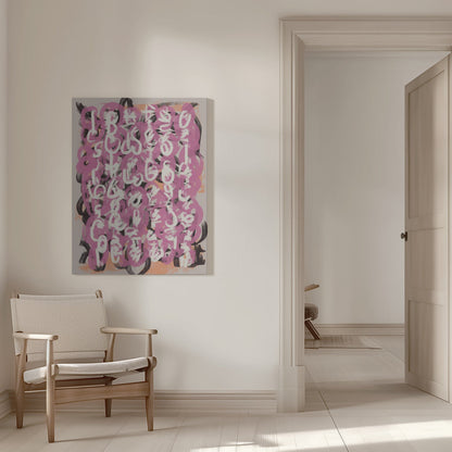 Wall art Paint brush abstract