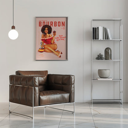 Wall art Babes of Bourbon Vol 8 Vintage Pinup Girl With Afro