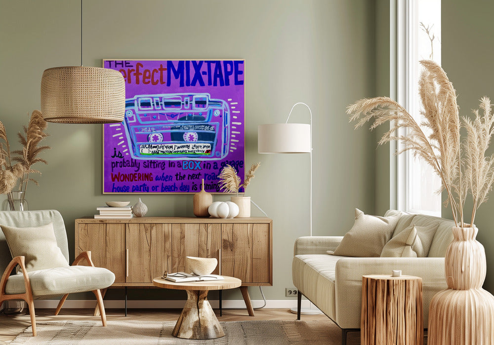 Wall art Mix Tape Canvas Print