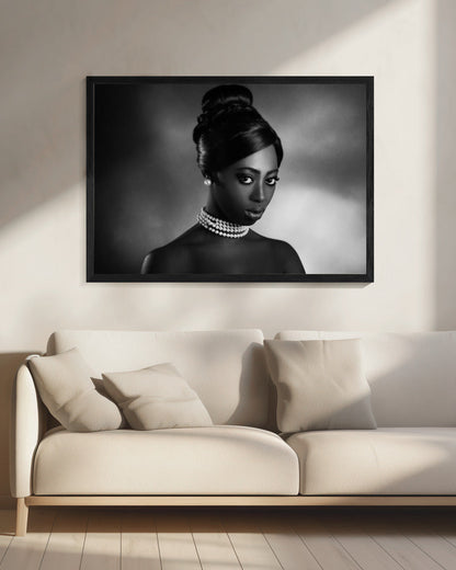 Wall art The white pearls