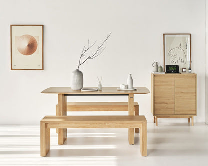 Plank Natural Oak Dining Set