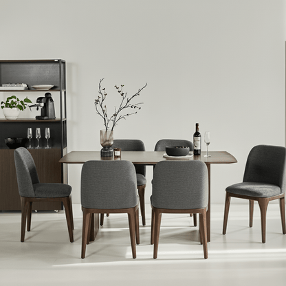 Plank Natural Rubberwood 6-8 Person Dining Set