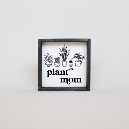 Plant Mom Wood Sign - AURABAGS SHOP