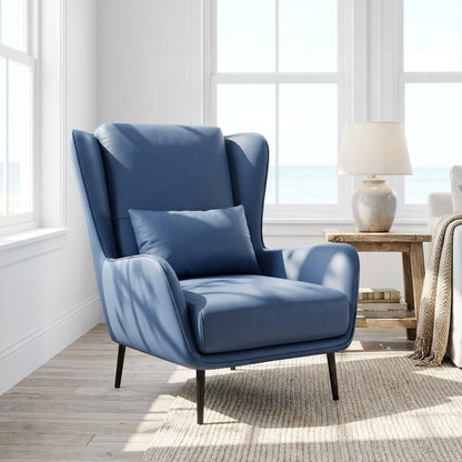 PM06 Premium Relaxsessel aus Rindsleder mit Ottoman